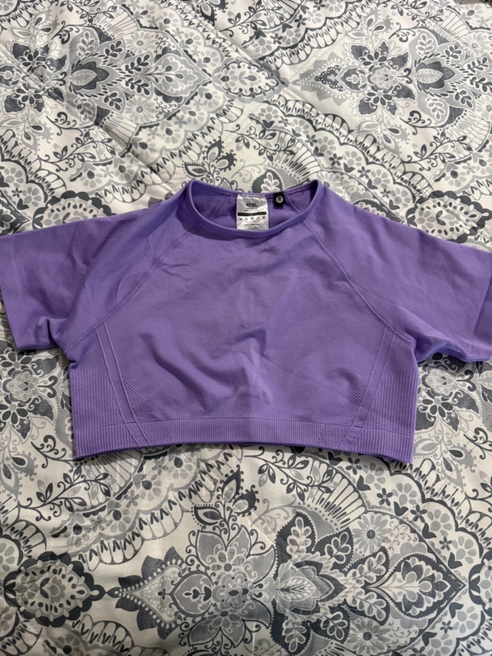 AYBL Lavender Seamless Crop Top